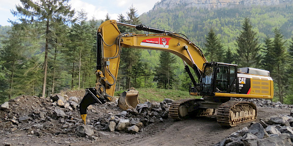 Steinabbau mit Reisszahn