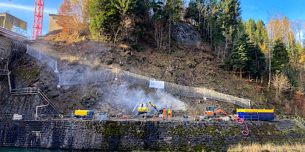 Gesicherte Baustelle